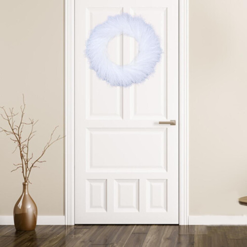 Guirlanda de Pampas Artificial Boho Branca 50cm 2