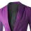 Herren-Blazer, lila, einfarbig, mit einem Knopf, Größe L 4