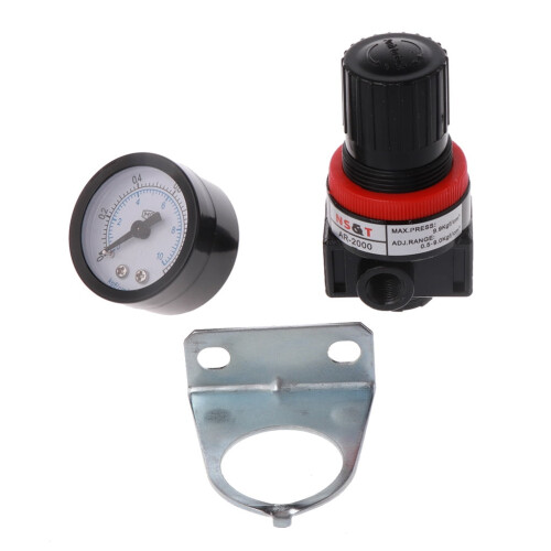 AR2000 Lufttrykkmålerregulator med sikkerhetsventil