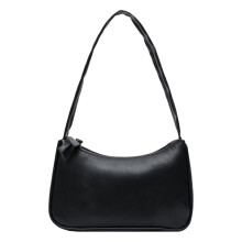 Dámska koženková taška v retro jednofarebnej farbe so zipsom