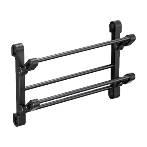 Étagère à chaussures murale pliable noire (1 pièce)