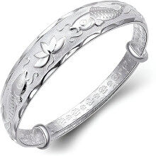Bracelet manchette ajustable en argent sterling DESIGNICE925