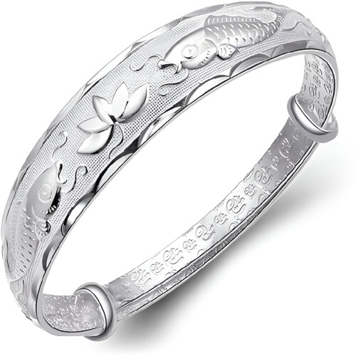 Bracelet manchette ajustable en argent sterling DESIGNICE925