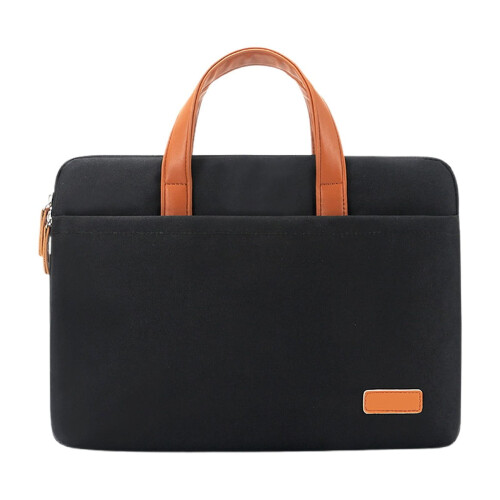 Sort laptop-etui til 15,6-16 tommer enheder, polyester,