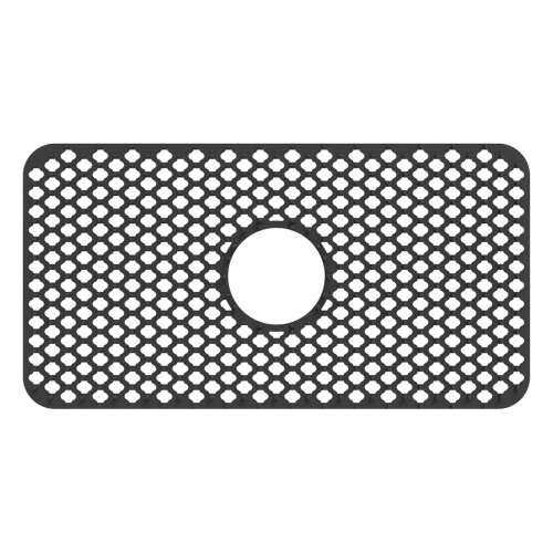 Tapis de protection d'évier antidérapant en silicone 63 x 33 cm