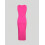 Midikjole med knapper foran rosa medium 4