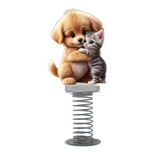 Acrylic Cat Bobblehead Figurine for Cat Lovers