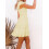 Sommerliches Boho-Kleid für Damen, gerafftes Rüschenminikleid 2
