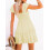 Sommerliches Boho-Kleid für Damen, gerafftes Rüschenminikleid 3