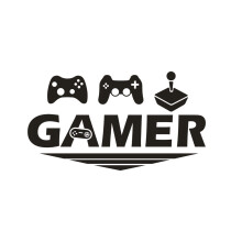 Adesivo murale in vinile a tema videogiochi per la cameretta dei ragazzi, rimovibile.