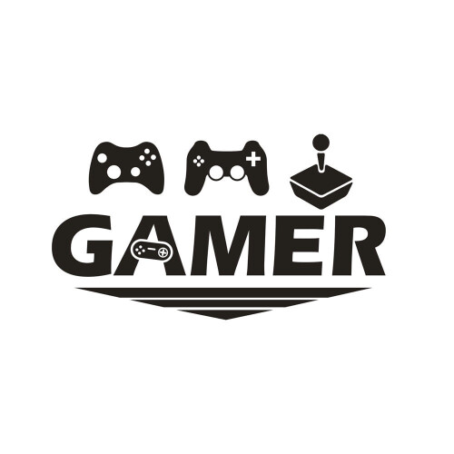 Αυτοκόλλητο τοίχου βινυλίου με θέμα τους gamers για το δωμάτιο των αγοριών,