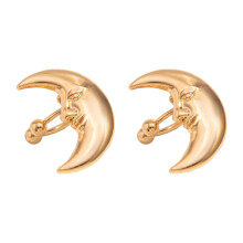 Boucle d'oreille en forme de soleil pour femme, en alliage, 1 pièce