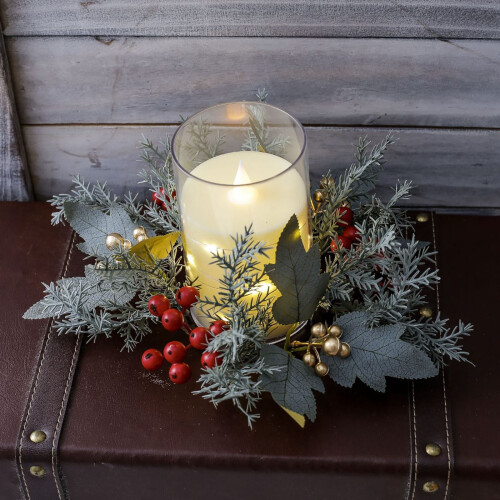 Julelysdekoration bordkrans
