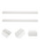 Golfvlag plastic hoezen buis set 2 stuks 6
