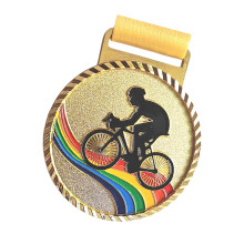 Competition Winner Medals Gold Silver Bronze with Ribbon