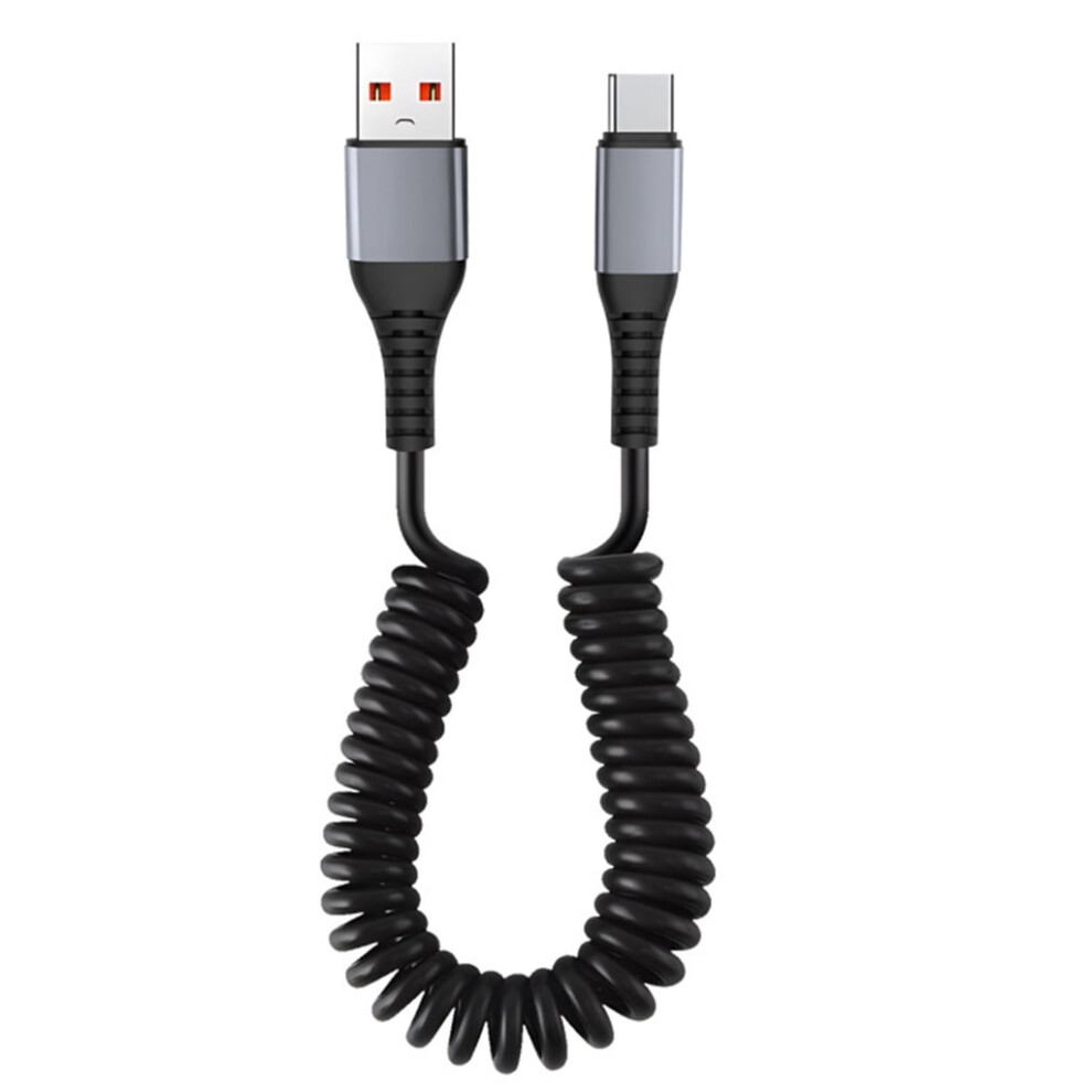 Coiled Usb-A To Usb-C Cable 1.2M Fast Charging 974856901388