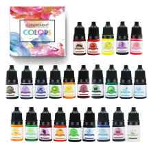 Epoxy Resin UV Glue Pigment 24 Colors for DIY Jewelry Crafts