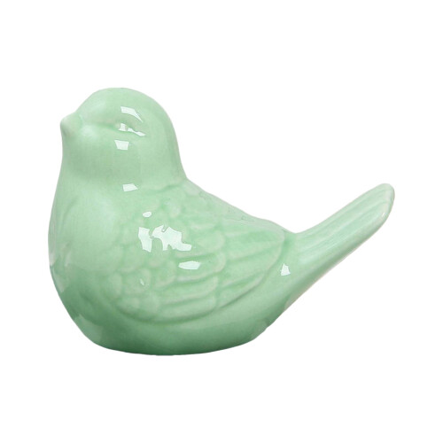 Ceramic Bird Toilet Screw Cover Cap Green