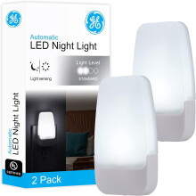 Lampka nocna LED wtykowa, bursztynowa, z czujnikiem zmierzchu i świtu