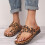 Damen-Plateausandalen, kaffeefarben, Größe 40 4