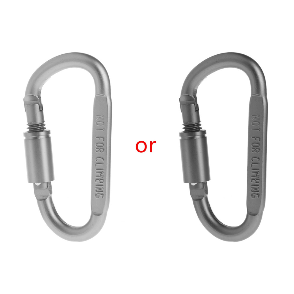 Twist Lock D-Shaped Carabiner Heavy Duty Auto Locking 974856903689