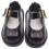 Sapatos de boneca DIY pretos em PU (1 par, 1,3 x 0,7 x 0,6 polegadas) 5