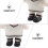 Sapatos de boneca DIY pretos em PU (1 par, 1,3 x 0,7 x 0,6 polegadas) 8