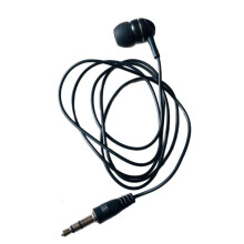 3,5 mm mono in-ear-hörlurar med enkelsidig kabel