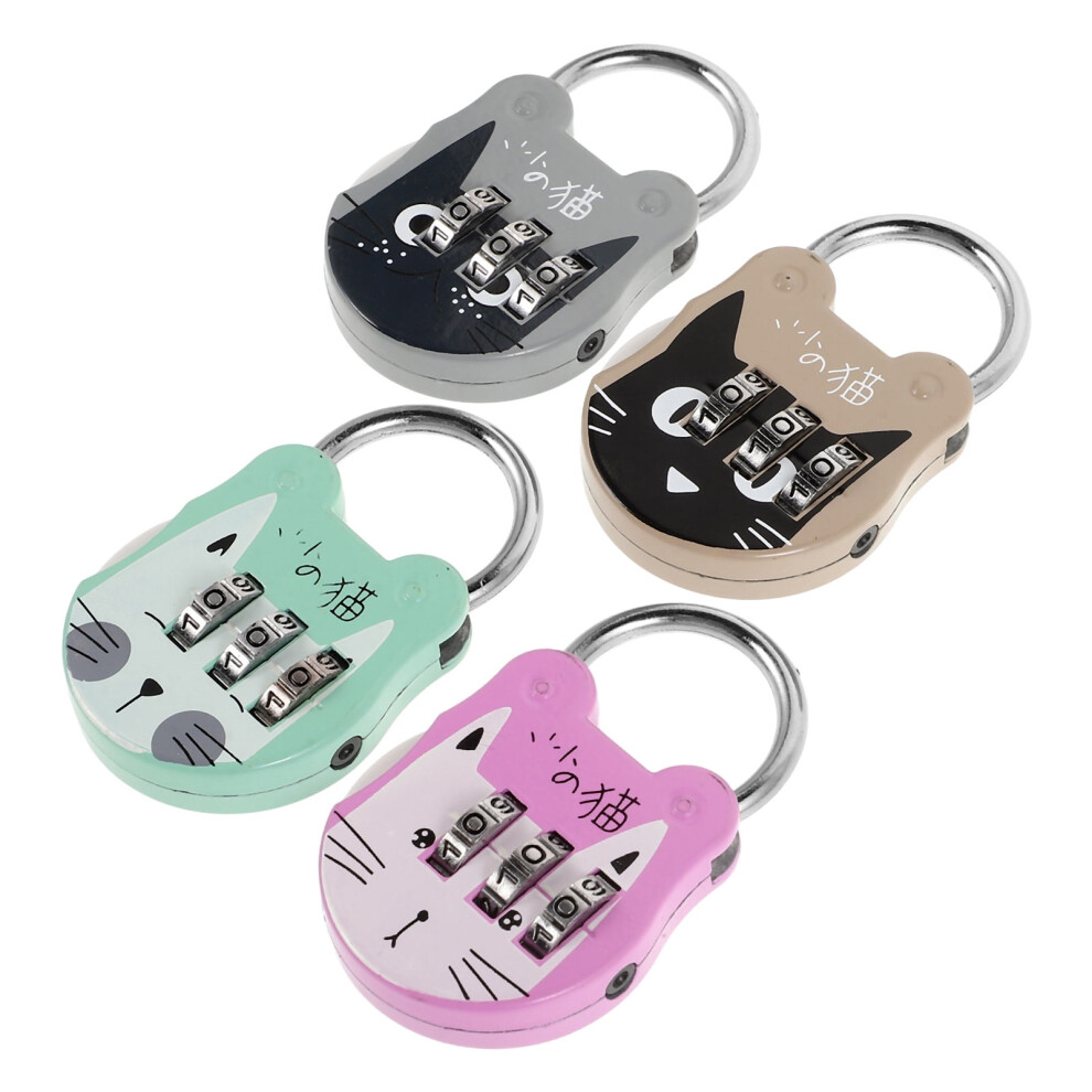 Combination Padlock Weather Resistant 4 Pcs 9122141540755