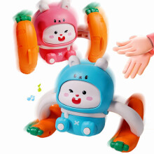 Babykruipspeelgoed met hoog contrast, rollend ABS, blauw en rood