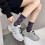 Retro-gestreifte Sportsocken für Damen, 3 oder 6 Paar 4