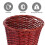 Lixeira decorativa Worgeous em rattan, 28 x 28 x 18 cm (11 x 11 x 7,07 polegadas). 7