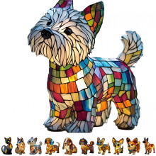 HIBIBUD Shih Tzu LED-bordslampa – Nattlampa med husdjurstema