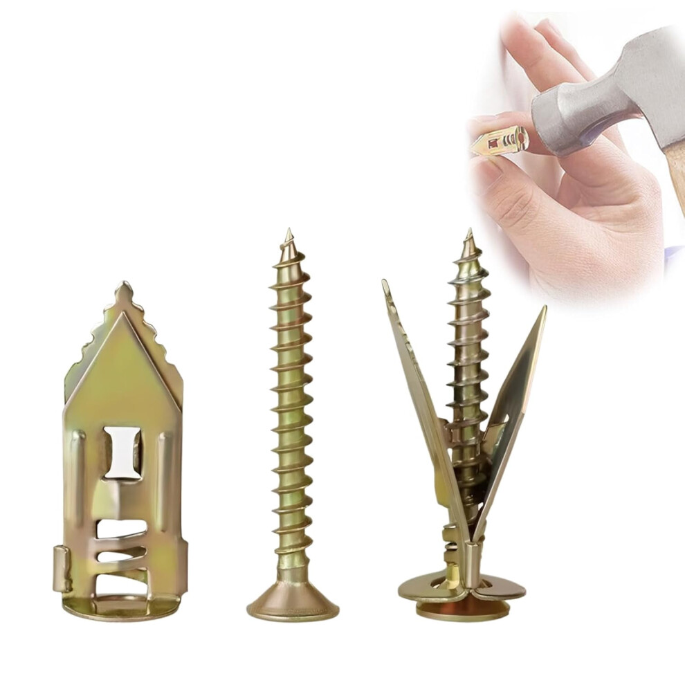 Drywall Expansion Anchors With Zinc Screws 100 Pack 939152576425