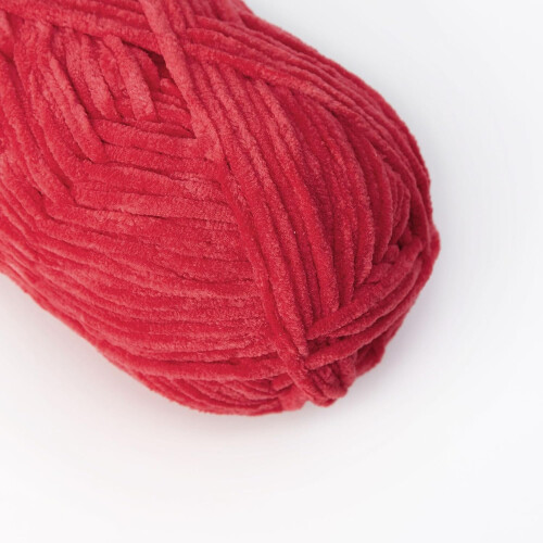 Fio de chenille aveludado para tricô e crochê, 100g 1