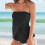 Elabch Plus Size Tankini Set Black3XL 4