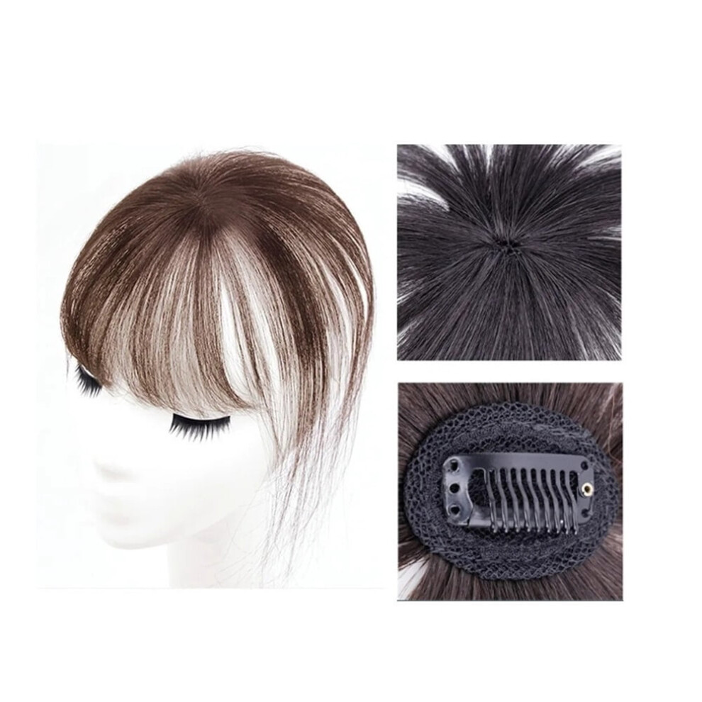 French bangs wig synthetic 3D air bangs topper