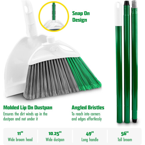 Ensemble balai et pelle à poussière de précision FlexTech (3 pièces) 2