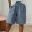 Damen-Bermudashorts, einfarbig, lässig, 1 Paar 2