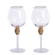 Champagne Flutes Glass Modern Elegant 2-Pack