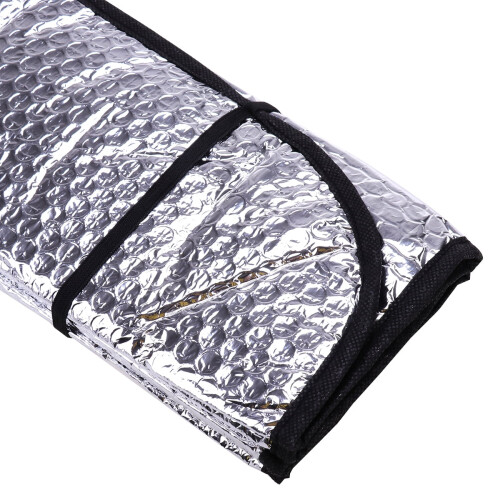 Ueetek UV-blocking car window shades aluminum silver 2