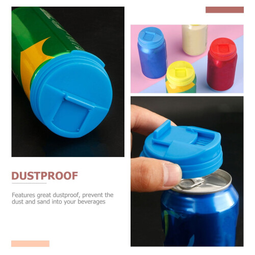 Couvercles en silicone anti-éclaboussures pour canettes (lot de 3) 1