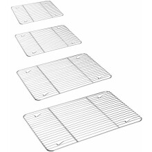 Ensemble de grilles de cuisson en acier inoxydable, 2 pièces, 15,3 x 11,3 x 0,6 po