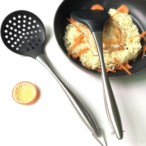 Spúnóg Sliotáilte Sciméir Wok Silicone 1 phíosa 1