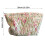 Make-uptasje van canvas met ritssluiting voor dames, wit (tulpenkleur). 2