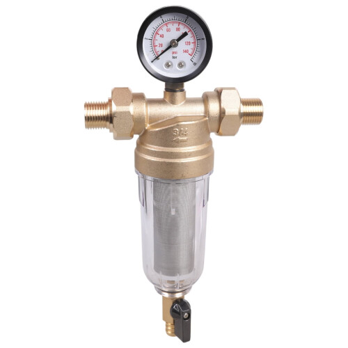 Messing sedimentwatervoorfilter met terugspoelfunctie1