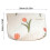 Make-uptasje van canvas met ritssluiting voor dames, wit (tulpenkleur). 4