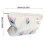 Make-uptasje van canvas met ritssluiting voor dames, wit (tulpenkleur). 5