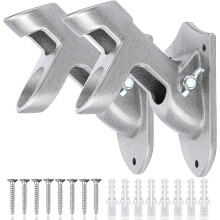 Soporte para mástil de bandera de aluminio fundido, montaje de dos posiciones, 1" de diámetro interior.