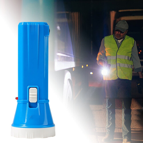 Rechargeable Flashlight Outdoor Camping Emergency Use Blue